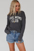 Cool Moms Club Graphic Drop Shoulder Crew Neck Sweatshirt