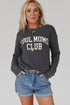 Cool Moms Club Graphic Drop Shoulder Crew Neck Sweatshirt