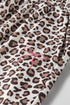 Coordinated Leopard Print Embroidery Details Pant Set