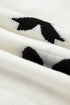 Coquette Bow Pattern Tie Front Knit Cardigan