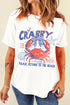 Coquette Crabby Text Print Short Sleeve Graphic Tee