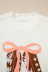Coquette Western Boot Bow Graphic Crewneck Sweater