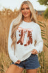 Coquette Western Boot Bow Graphic Crewneck Sweater
