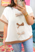 Corded Bow Applique Patchwork Southern Belle Top