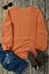 Corded Ghost Graphic Long Sleeve Pullover Sweatshirt