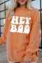 Corded Ghost Graphic Long Sleeve Pullover Sweatshirt