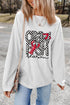 Corded Knit Crawfish Season Graphic Pullover Sweatshirt
