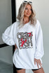 Corded Knit Crawfish Season Graphic Pullover Sweatshirt