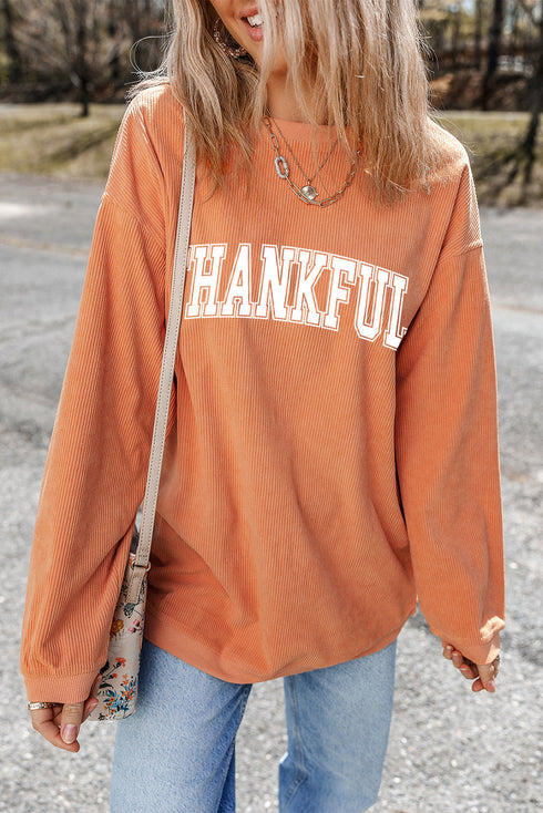 Corded Knit Varsity Letter Graphic Pullover