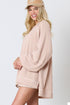 Corded Lantern Sleeve Ruffled Skort Two Piece Dress