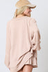Corded Lantern Sleeve Ruffled Skort Two Piece Dress