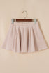 Corded Lantern Sleeve Ruffled Skort Two Piece Dress