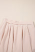 Corded Lantern Sleeve Ruffled Skort Two Piece Dress