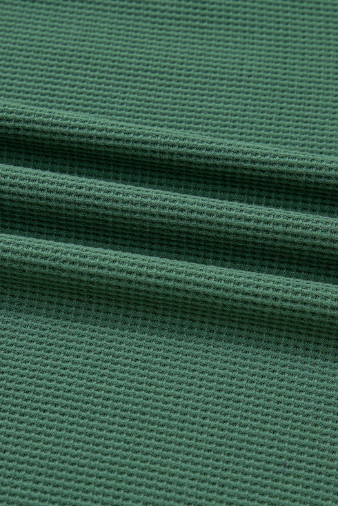 Corded Raw Seam Side Slit Drop Shoulder Sweatshirt