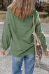 Corded Rib Sequin Merry Letter Drop Shoulder Oversized Pullover Sweatshirt