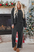 Corded Rib Texture Leopard Patchwork Wide Leg Pant Set