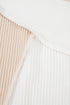 Corded Rib Twist Front High Low Short Sleeve Top