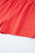 Corded Ribbed Knit Loose Fit Tee And Short Set