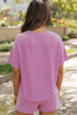 Corded Sequined Bunny Tee And Short Graphic Set