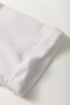 Corded Texture Drop Shoulder Three Quarter Sleeve V Neck Top