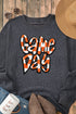 Corded Texture Game Day Graphic Pullover Sweatshirt