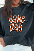 Corded Texture Game Day Graphic Pullover Sweatshirt