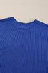 Corded Texture Graphic Letter Print Pullover Top