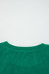 Corded Texture Graphic Statement Crew Neck Sweatshirt