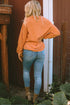 Corded Texture Jack O Lantern Graphic Sweatshirt