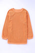 Corded Texture Spooky Season Graphic Pullover Sweatshirt