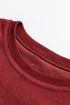 Corded Texture Varsity Patch Graphic Pullover Sweatshirt