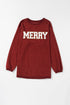 Corded Texture Varsity Patch Graphic Pullover Sweatshirt