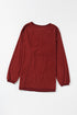 Corded Texture Varsity Patch Graphic Pullover Sweatshirt