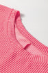 Corded Textured Solid Ribbed Long Sleeve Top