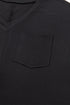 Corded Textured V Neck Drop Shoulder Plus Size Tee