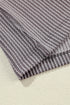 Corded V Neck Short Sleeve Loose Fit Pocket Tee