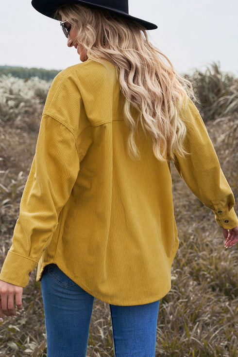 Corduroy Button Pocket Shirt
