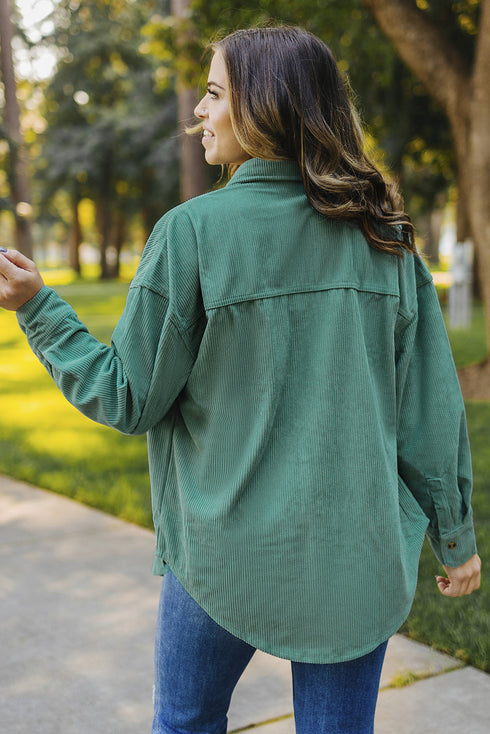 Corduroy Button Pocket Shirt