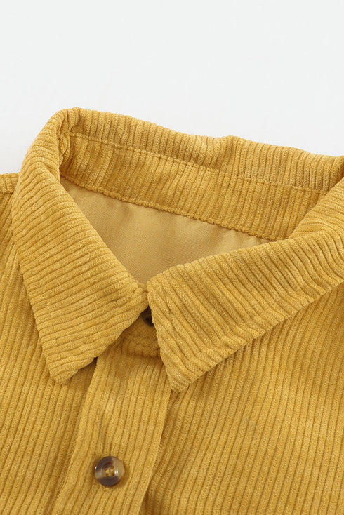 Corduroy Button Pocket Shirt