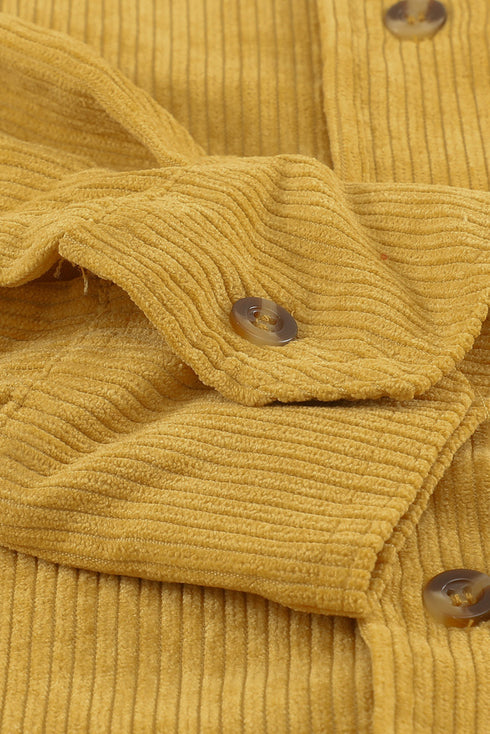 Corduroy Button Pocket Shirt