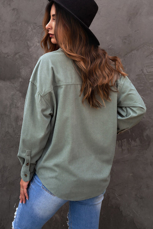 Corduroy Button Pocket Shirt