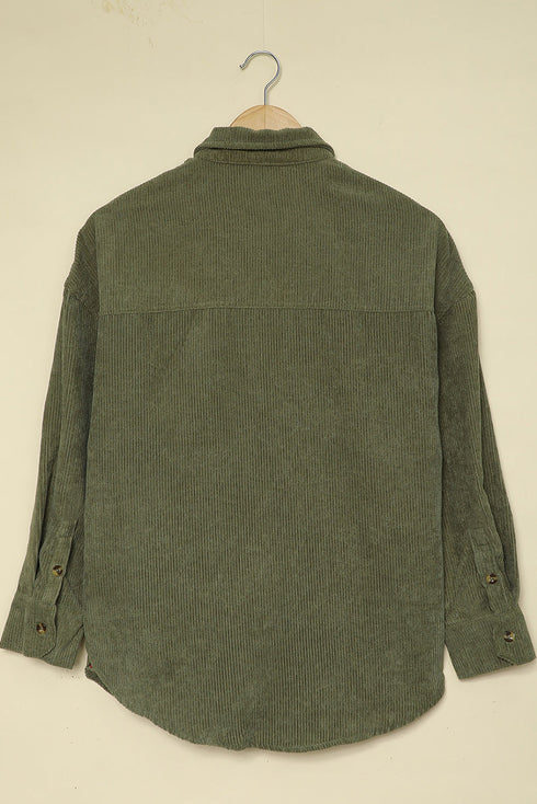Corduroy Button Pocket Shirt