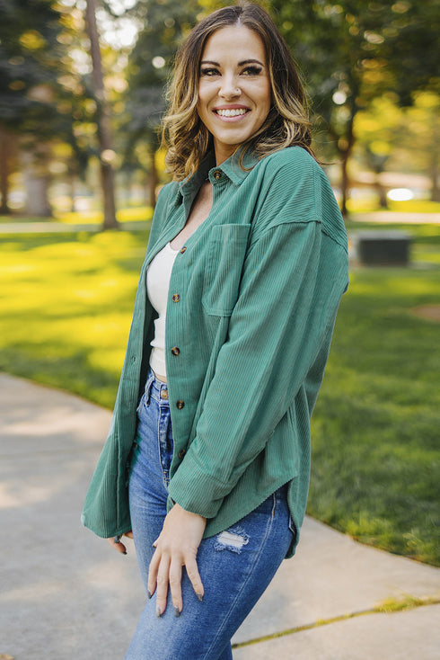 Corduroy Button Pocket Shirt