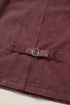 Corduroy Collar Zipped Front Patchwork Denim Jacket