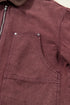 Corduroy Collar Zipped Front Patchwork Denim Jacket