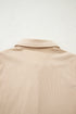 Corduroy Collared Half Button Long Sleeve Mini Dress