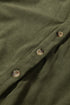 Corduroy Collared Half Button Long Sleeve Mini Dress