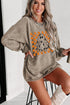 Corduroy Ghost Graphic Crew Neck Oversized Pullover
