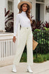 Corduroy High Waist Straight Leg Pants