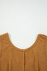 Corduroy Patch Pocket Sleeveless H Line Mini Dress